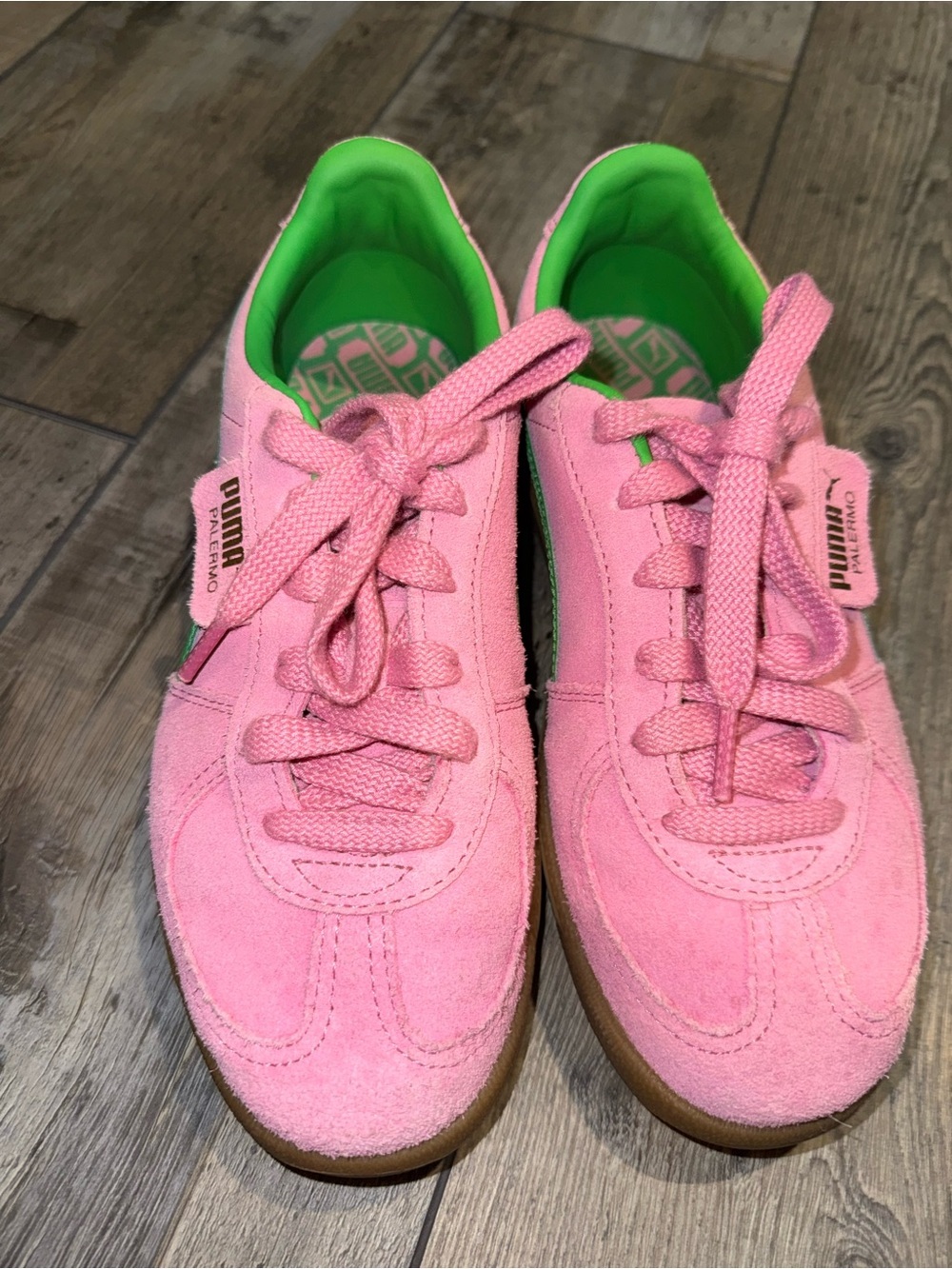 Puma Pink Suede Sneakers Size 6 Pre-Owned